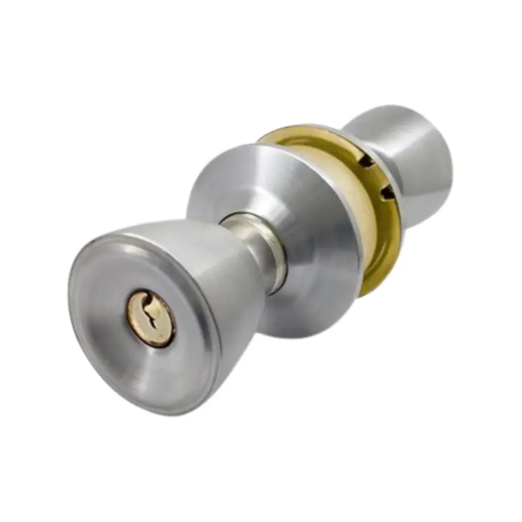 Cerradura de pomo cromada sin llave, RUN.