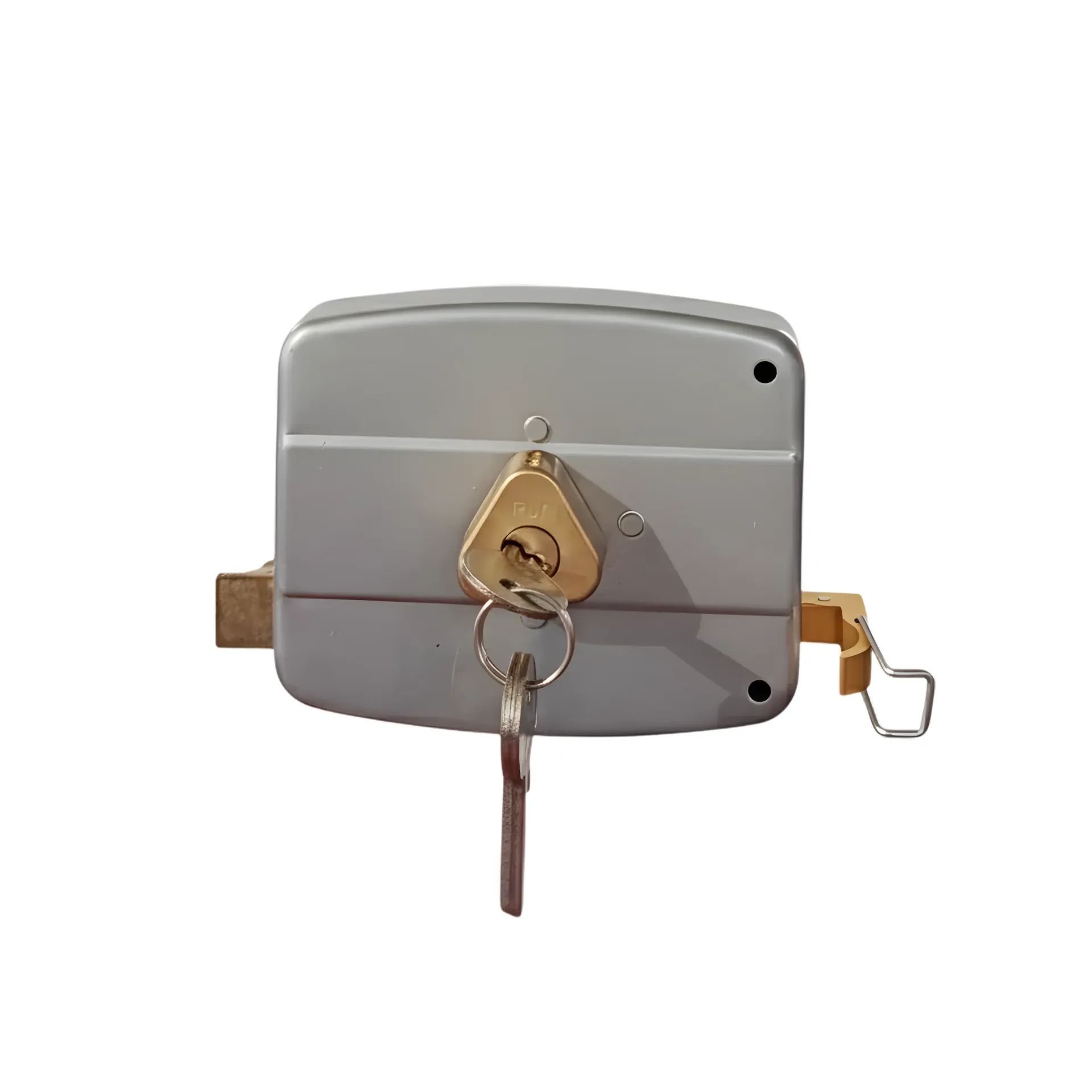 Cerradura de sobreponer derecha de 12cm con 3 llaves, RUN.