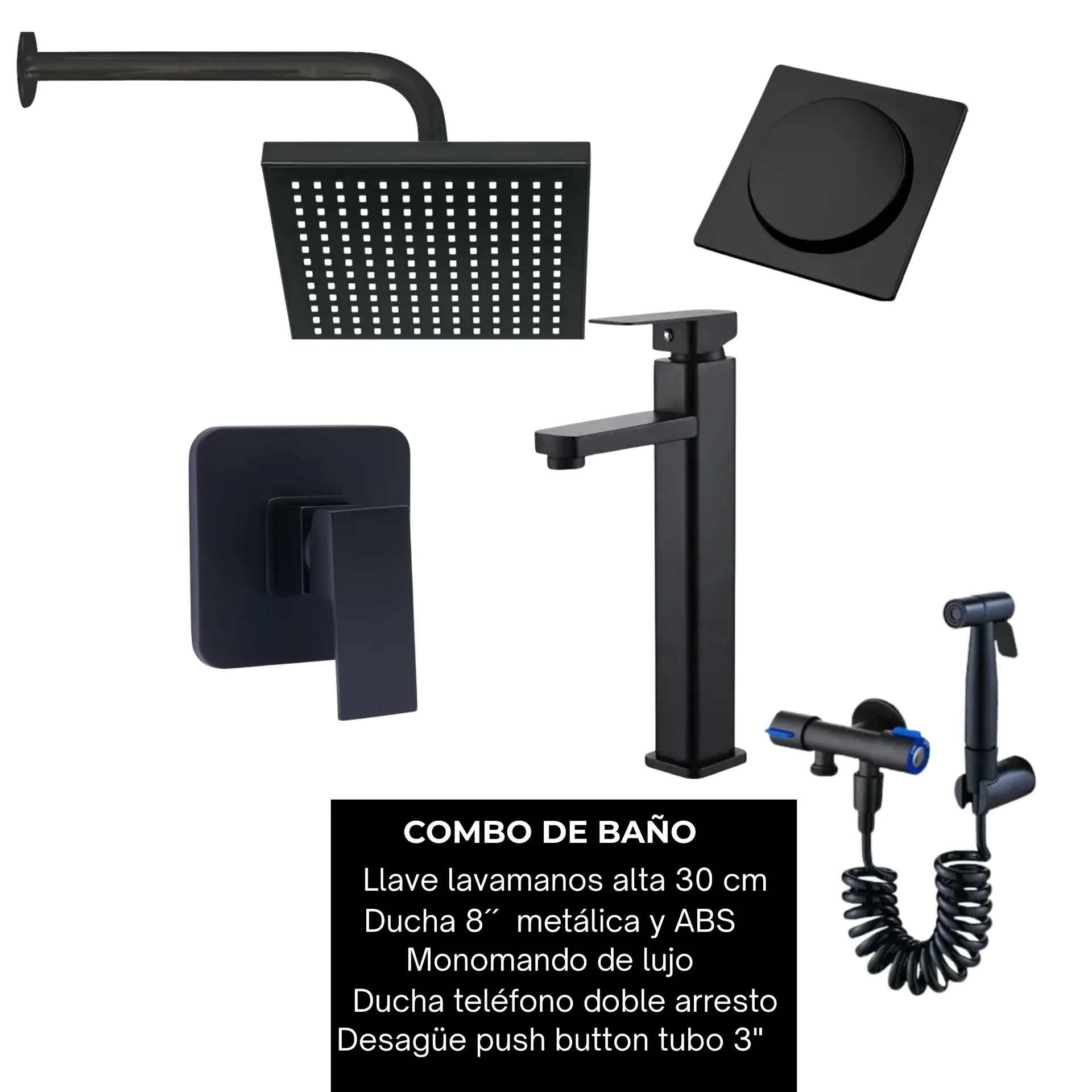 Combo #23 Negro mate