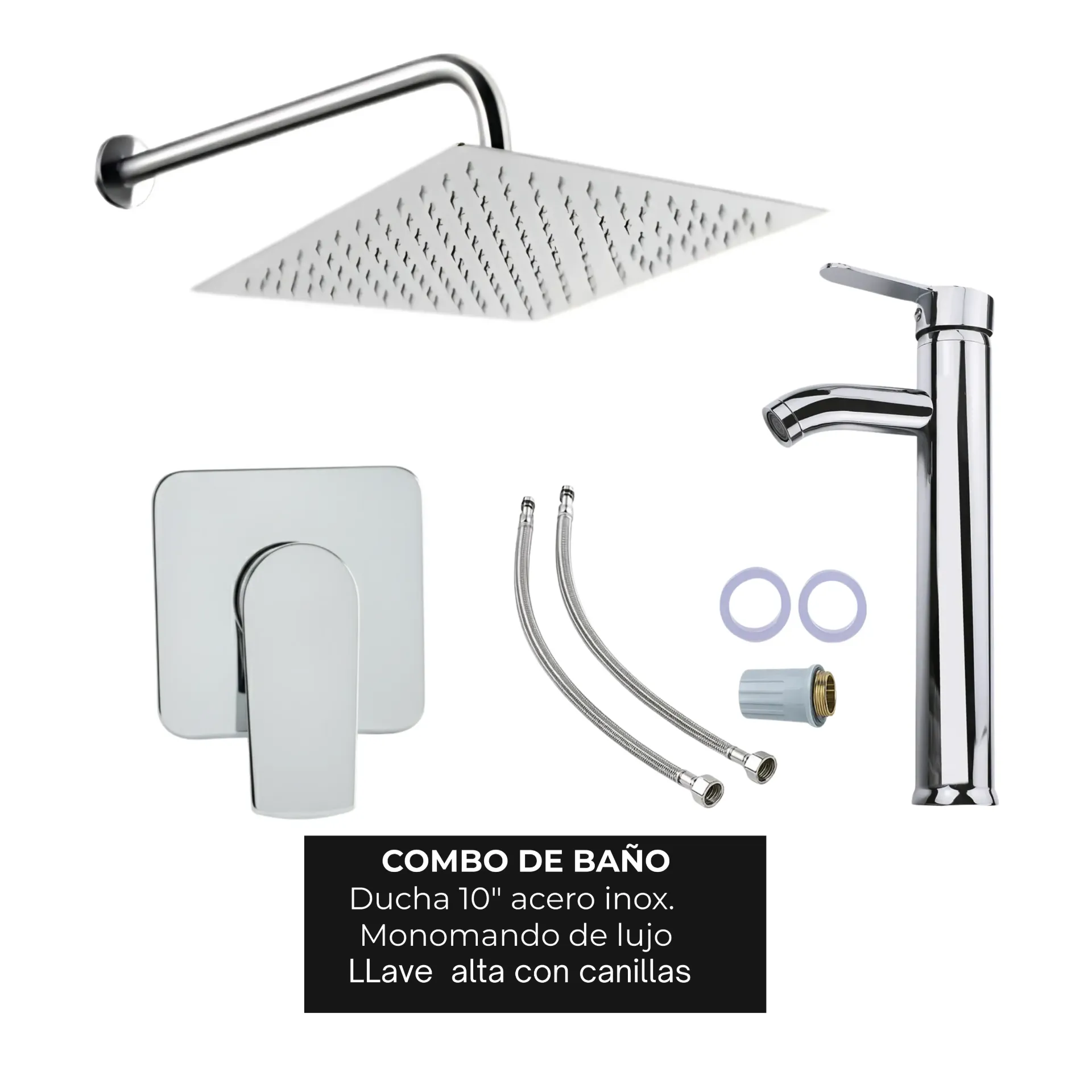 NO DISPONIBLE - PRODUCTO EN TRÁNSITO. Combo #24 Cromado