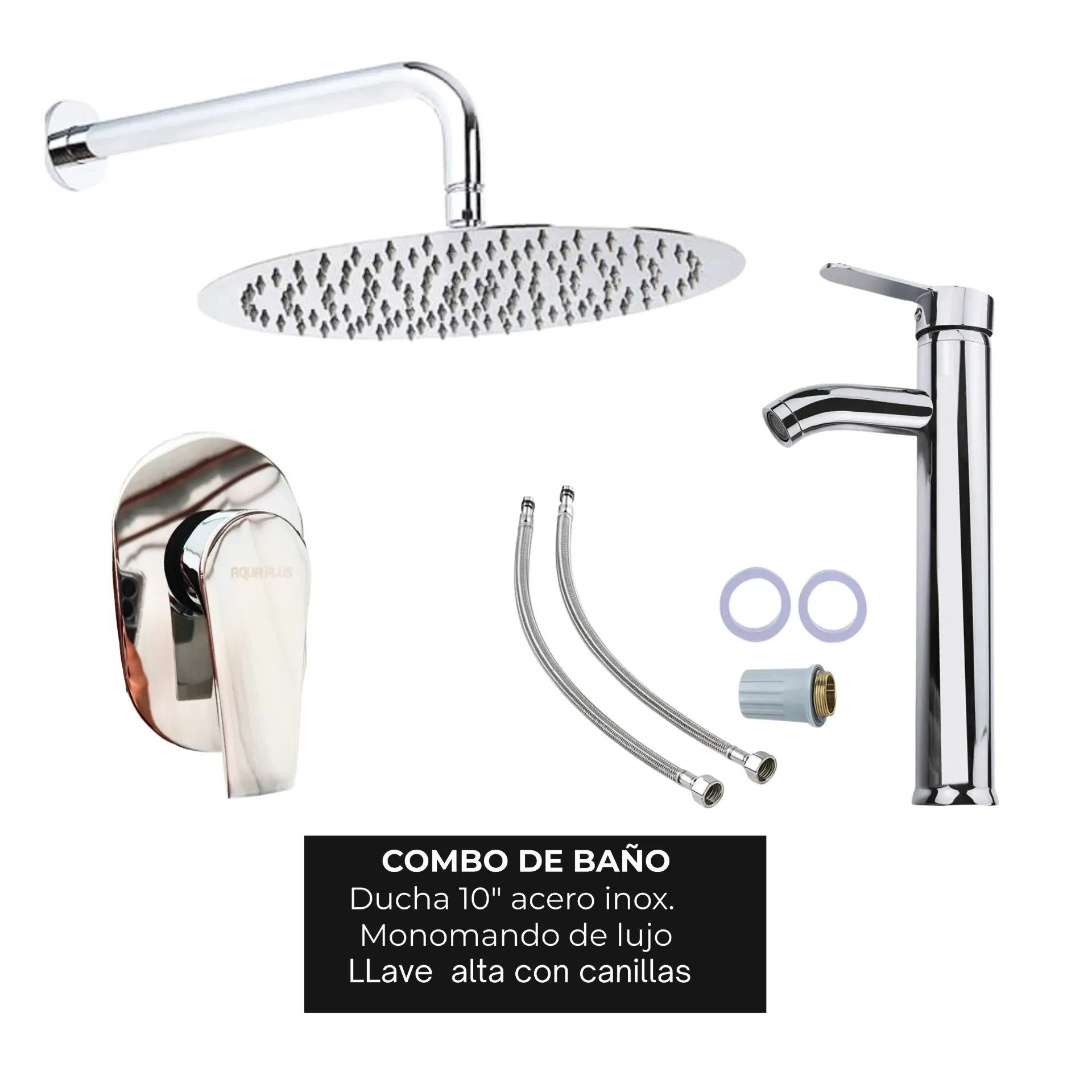 NO DISPONIBLE - PRODUCTO EN TRÁNSITO. Combo #25 Cromado