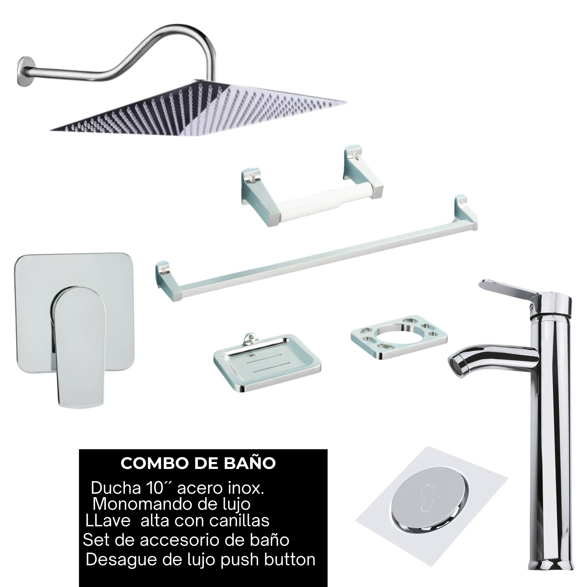 NO DISPONIBLE- Combo #29 Cromado