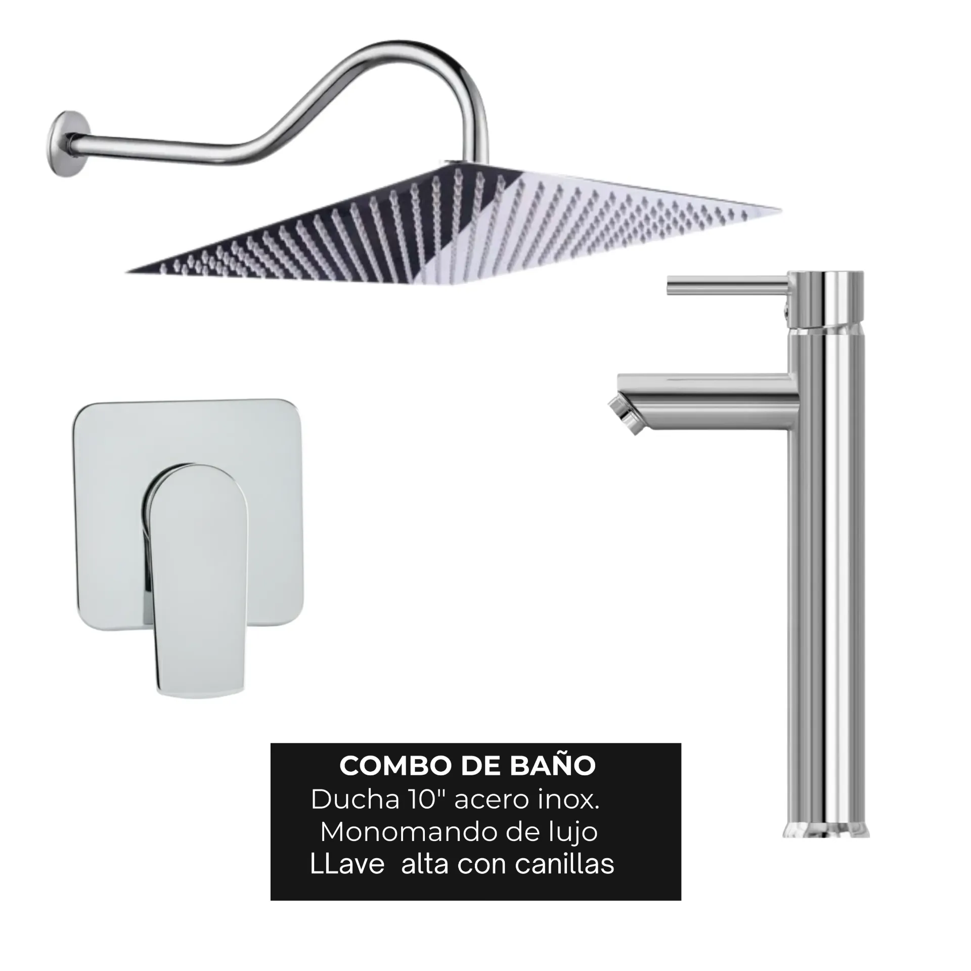 NO DISPONIBLE - PRODUCTO EN TRÁNSITO. Combo #31 Cromado