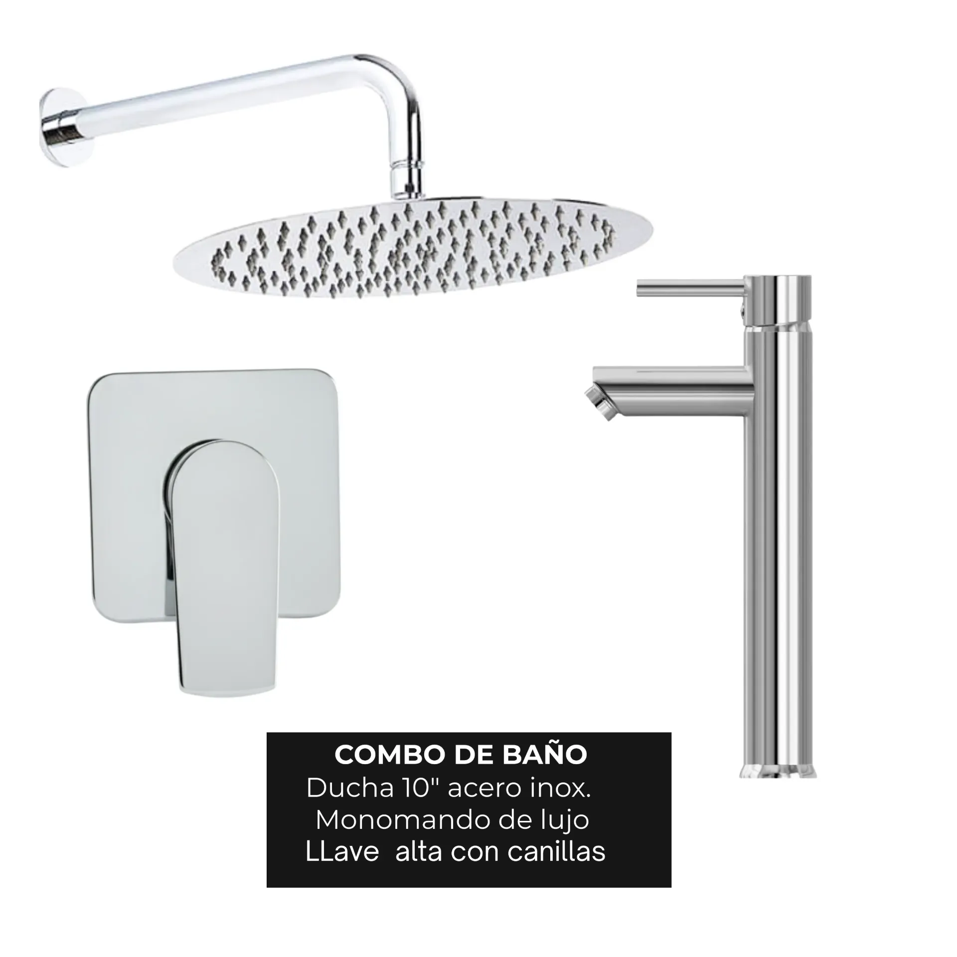 NO DISPONIBLE - PRODUCTO EN TRÁNSITO. Combo #32 Cromado