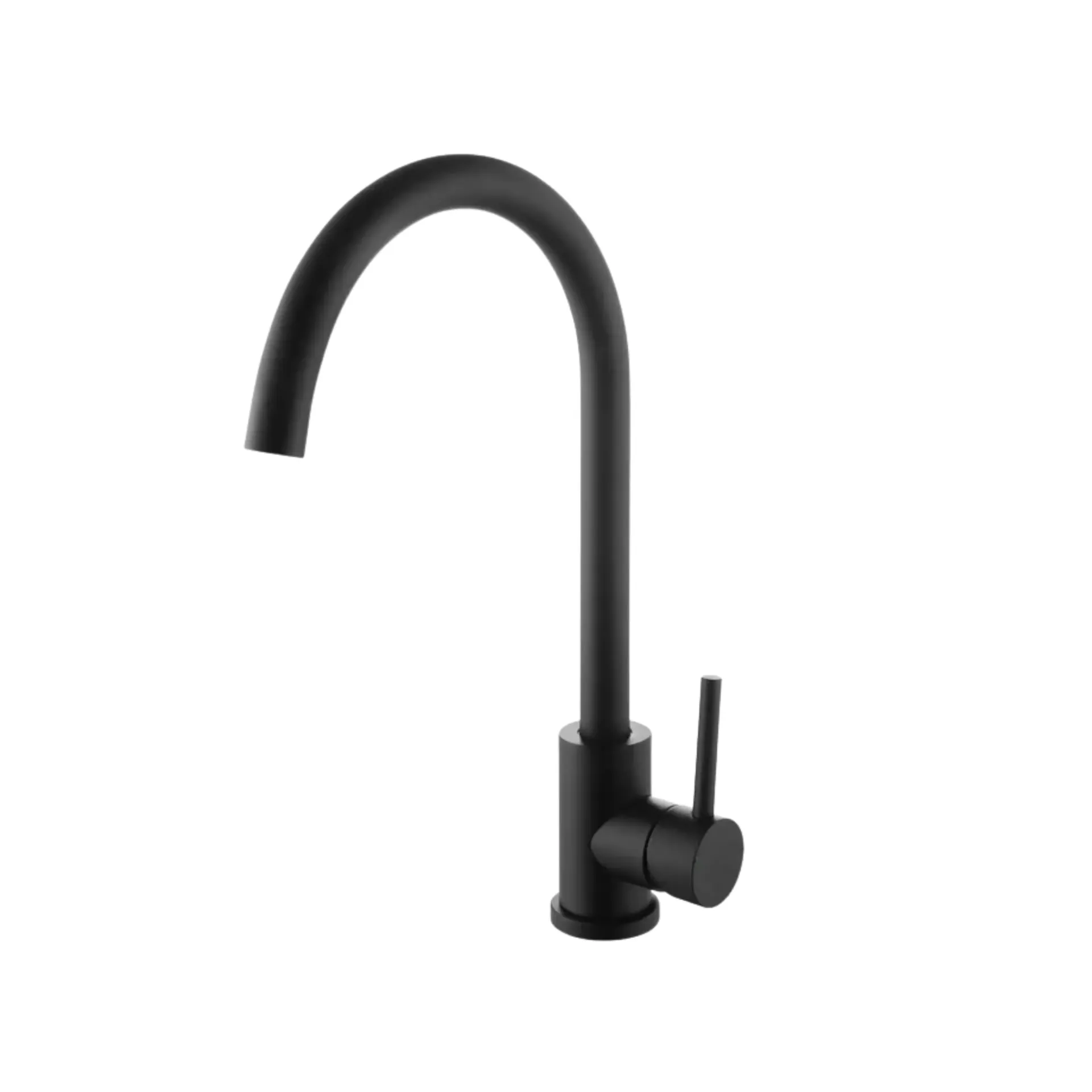 Llave de lavaplatos individual negro mate, Aqua plus