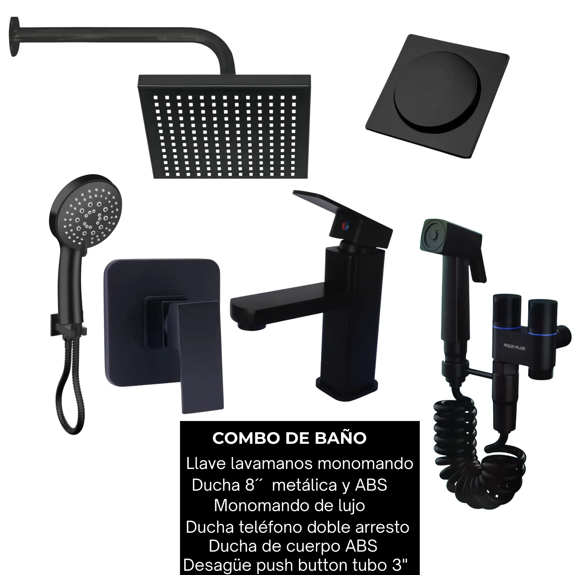 Combo #32 Negro mate