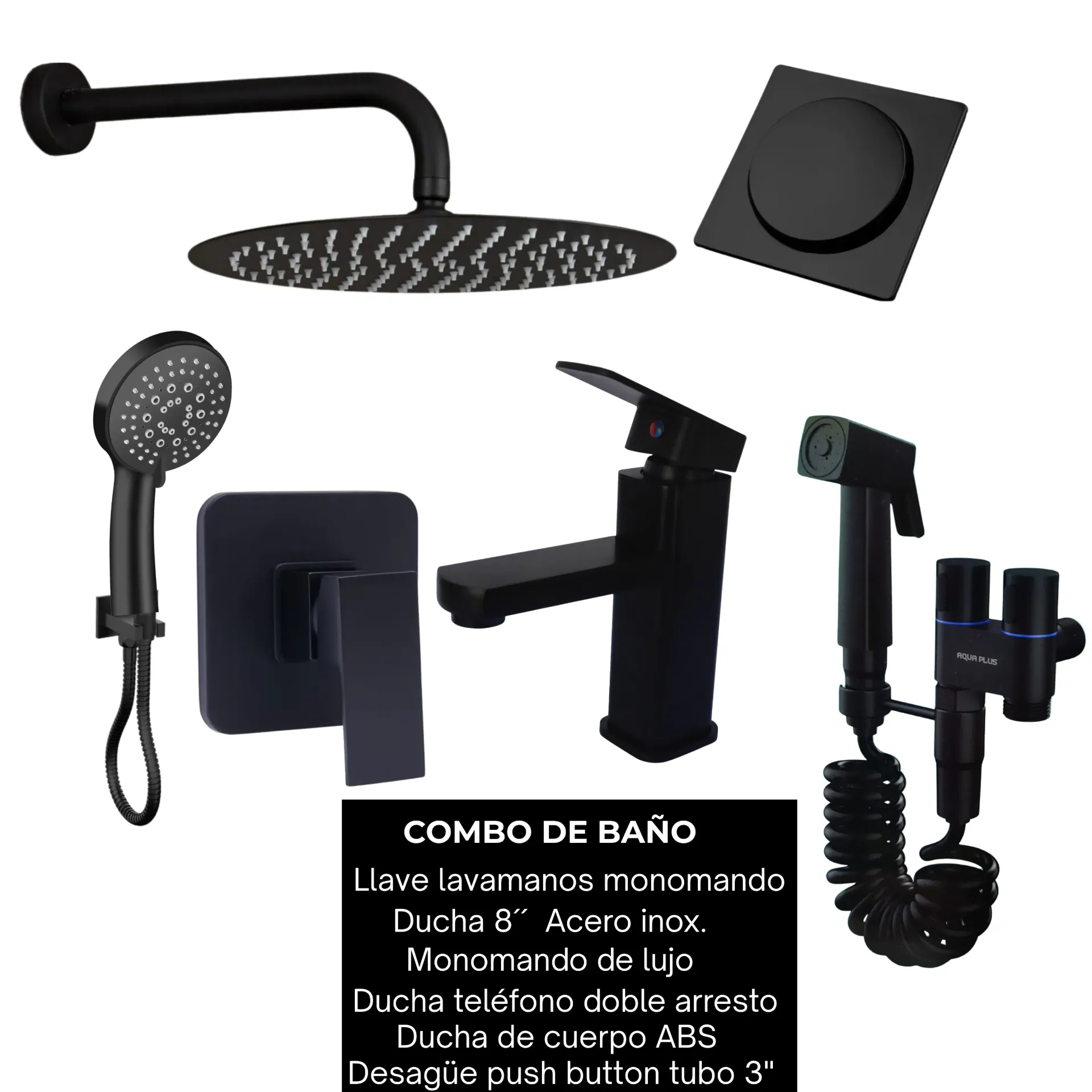 Combo #33 Negro mate