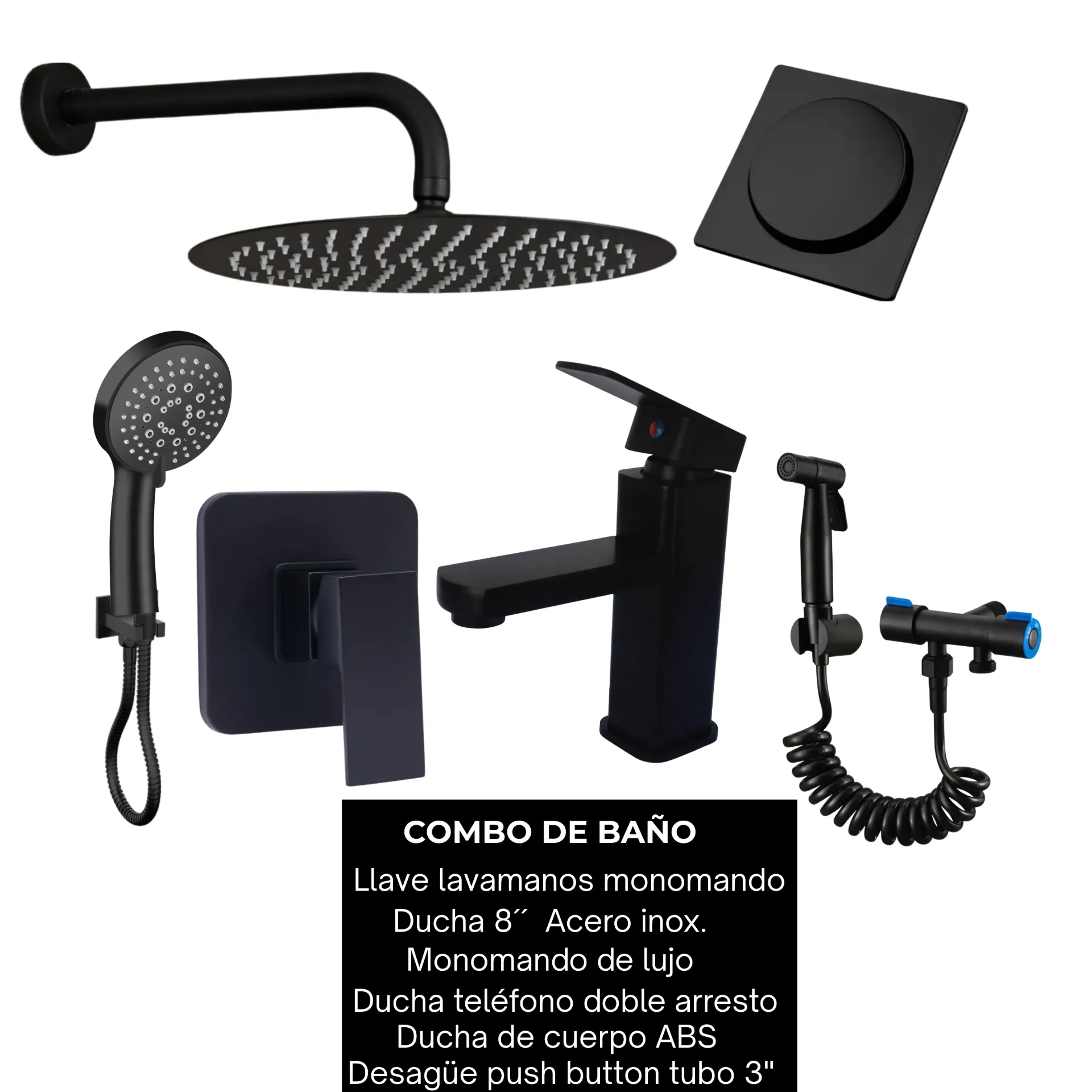 Combo #34 Negro mate