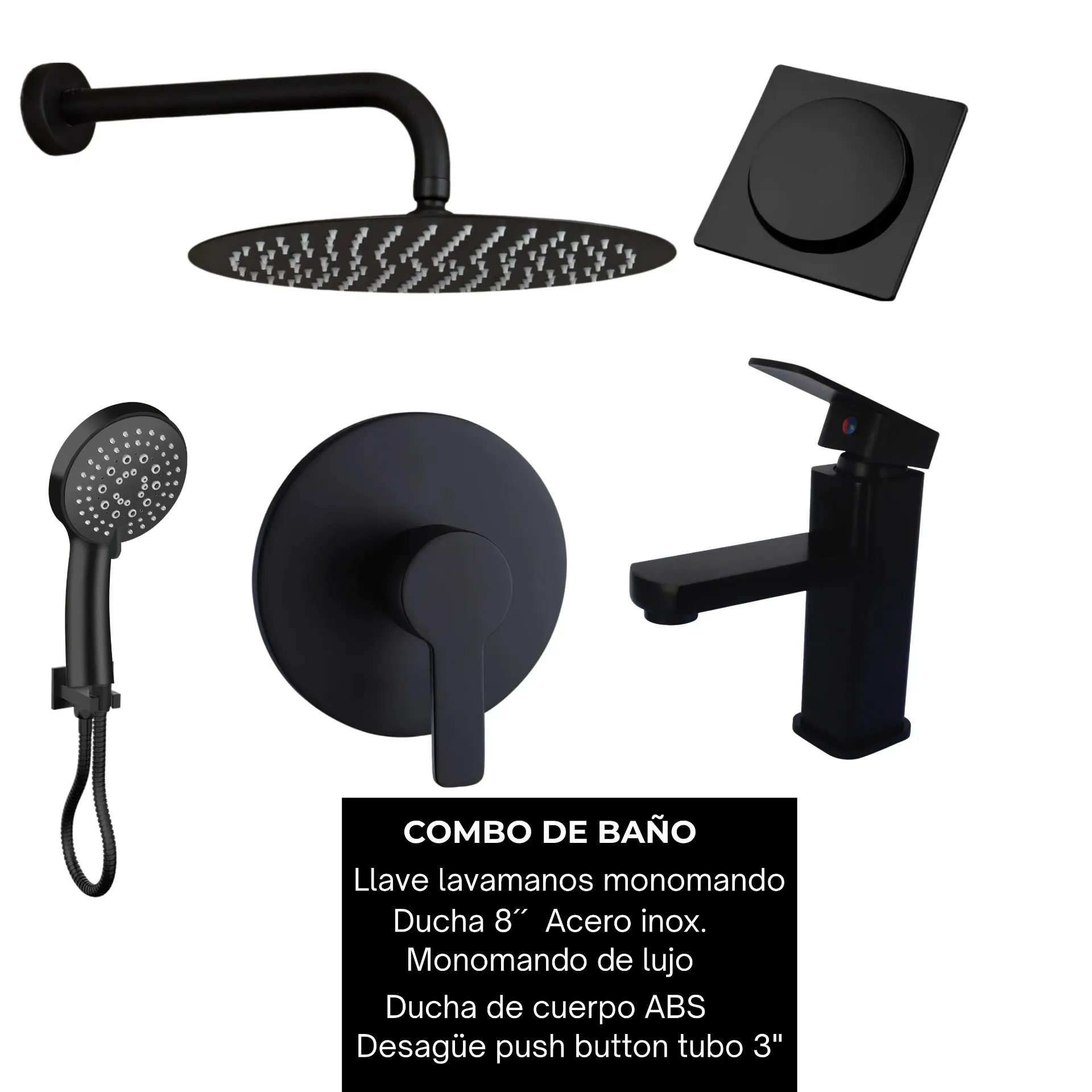 Combo #34 Negro mate