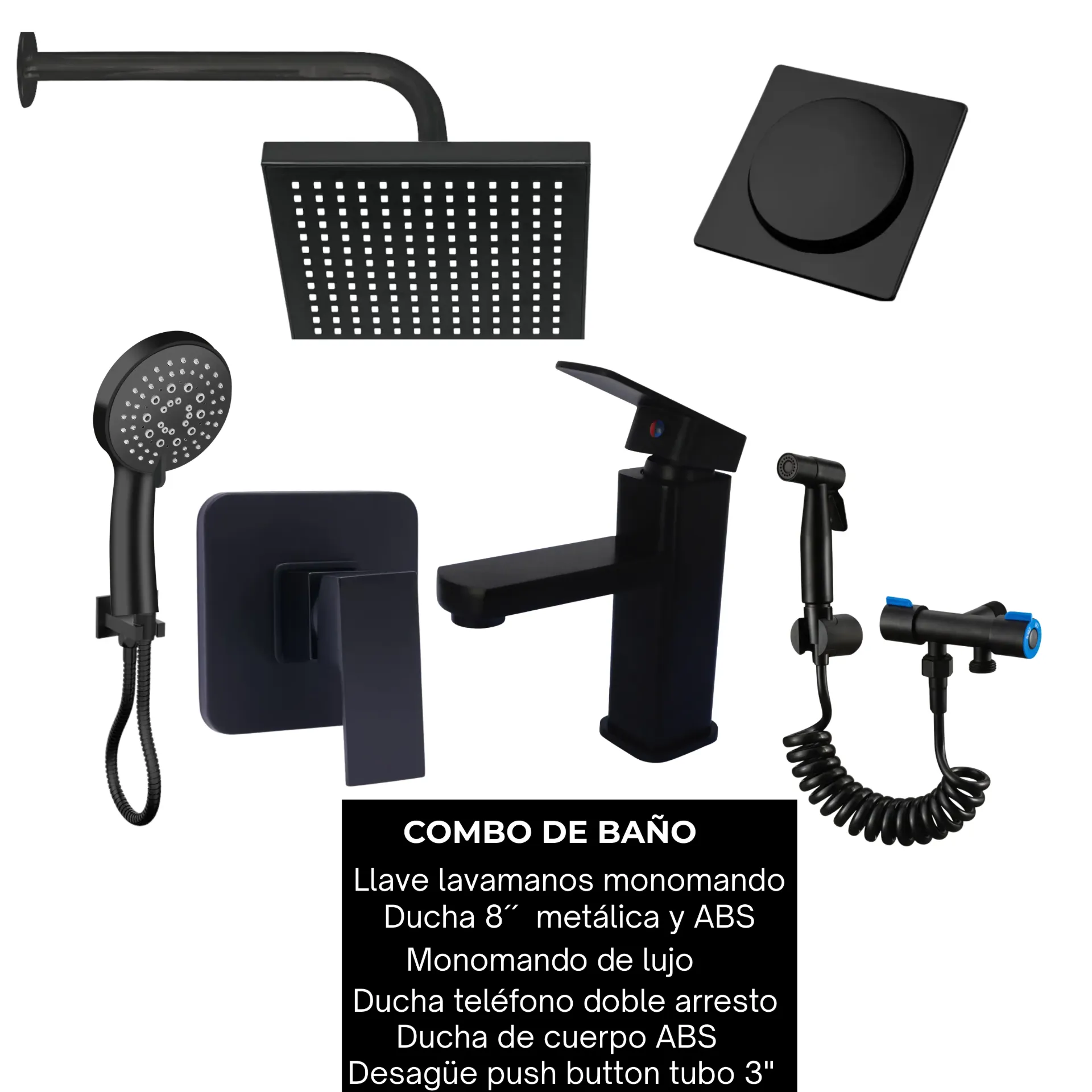 Combo #35 Negro mate