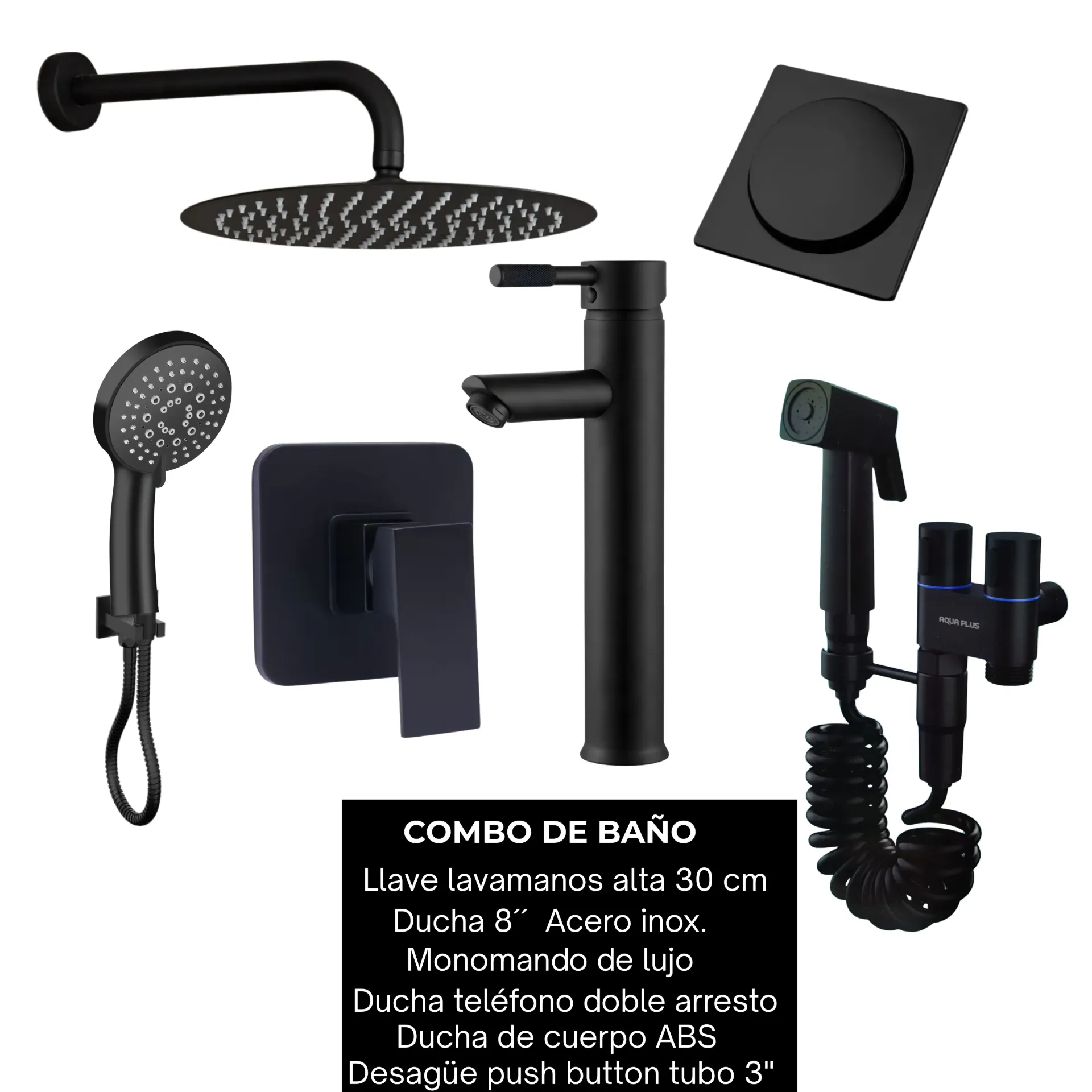 Combo #39 Negro mate