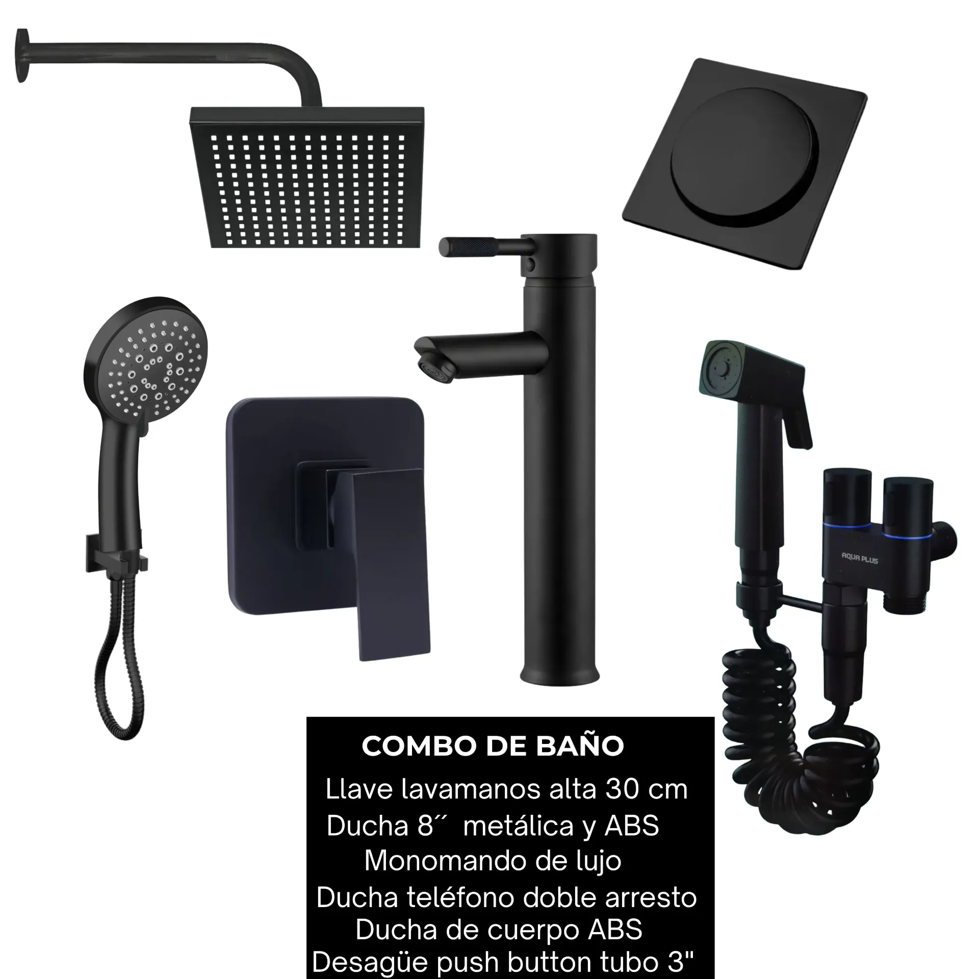 Combo #40 Negro mate