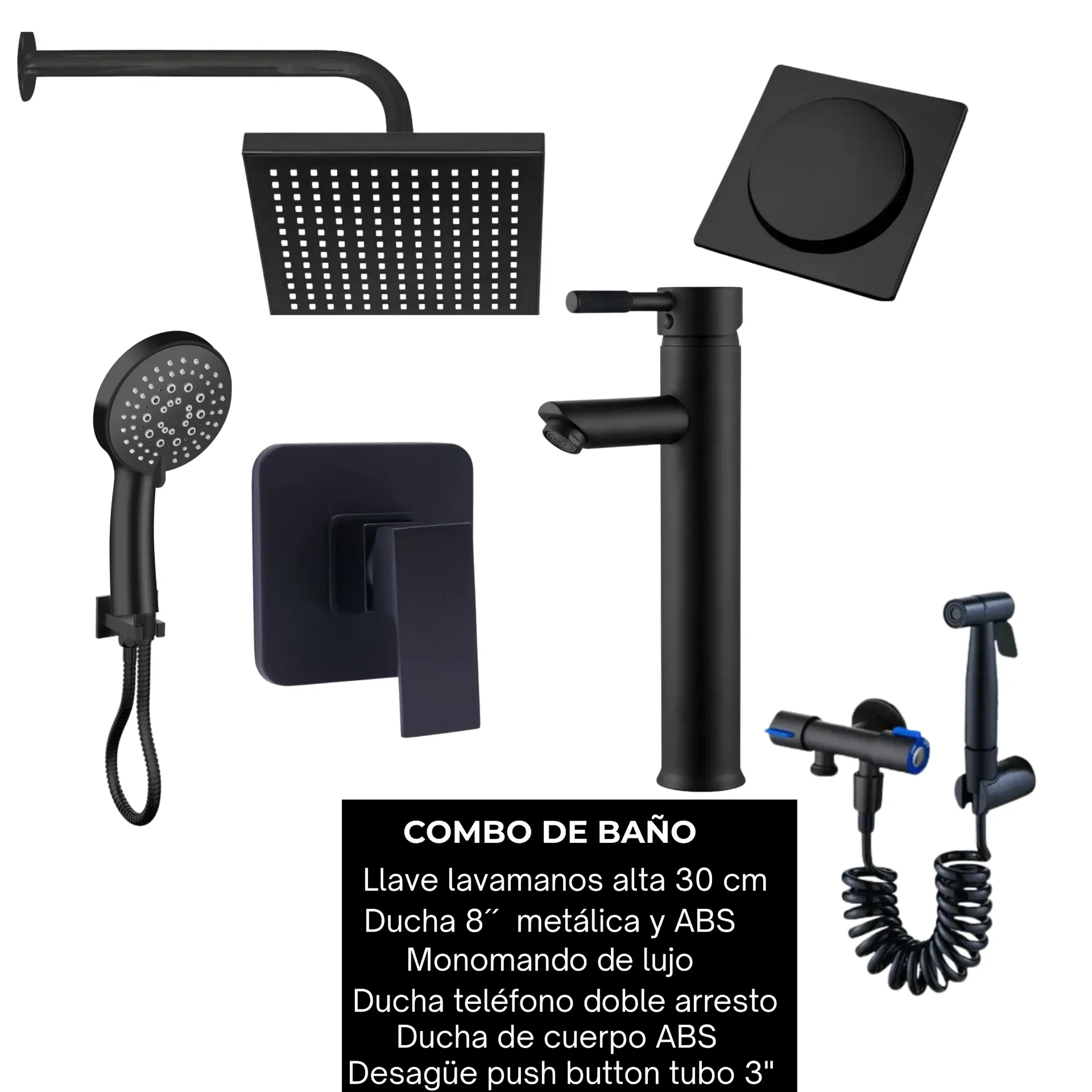 Combo #41 Negro mate