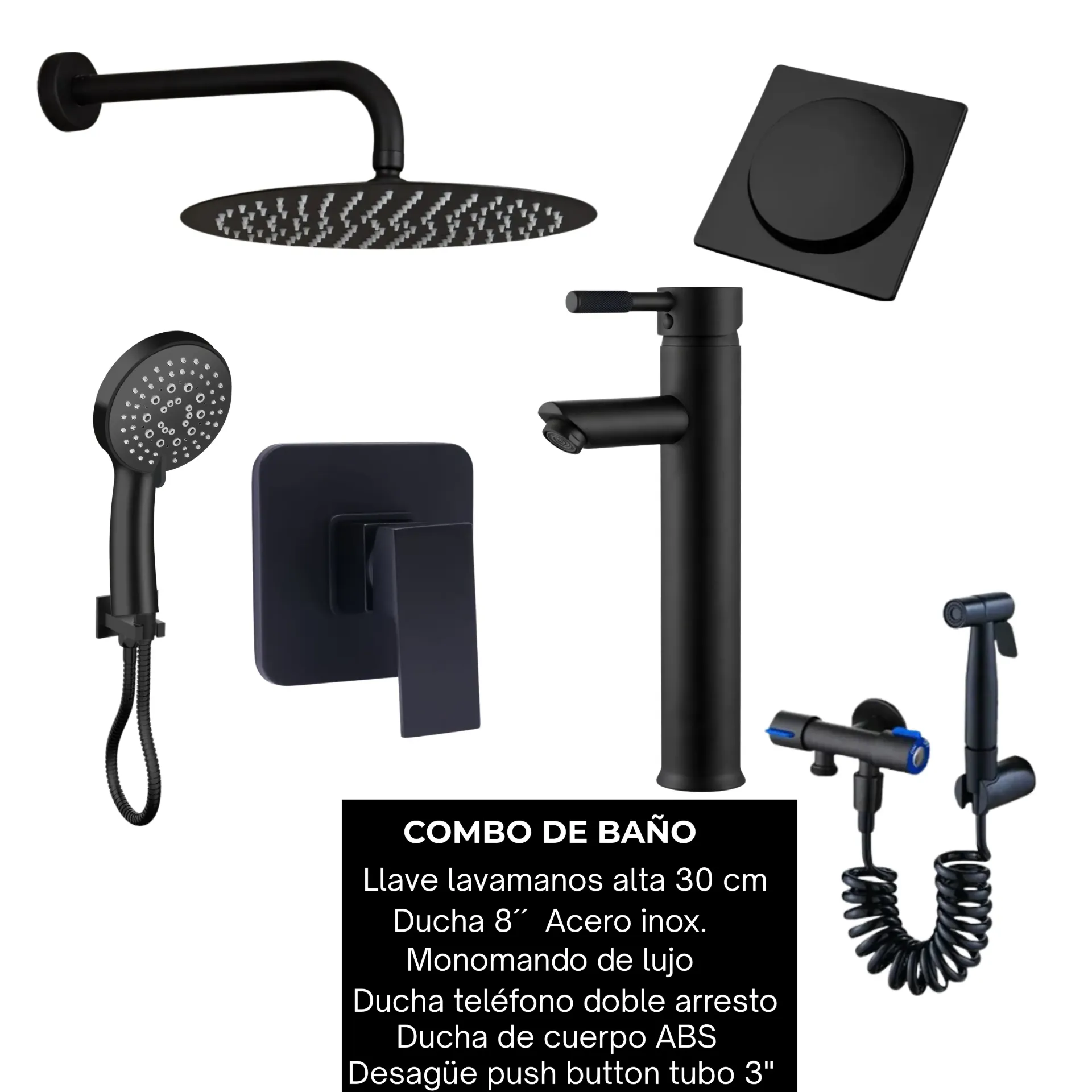 Combo #42 Negro mate