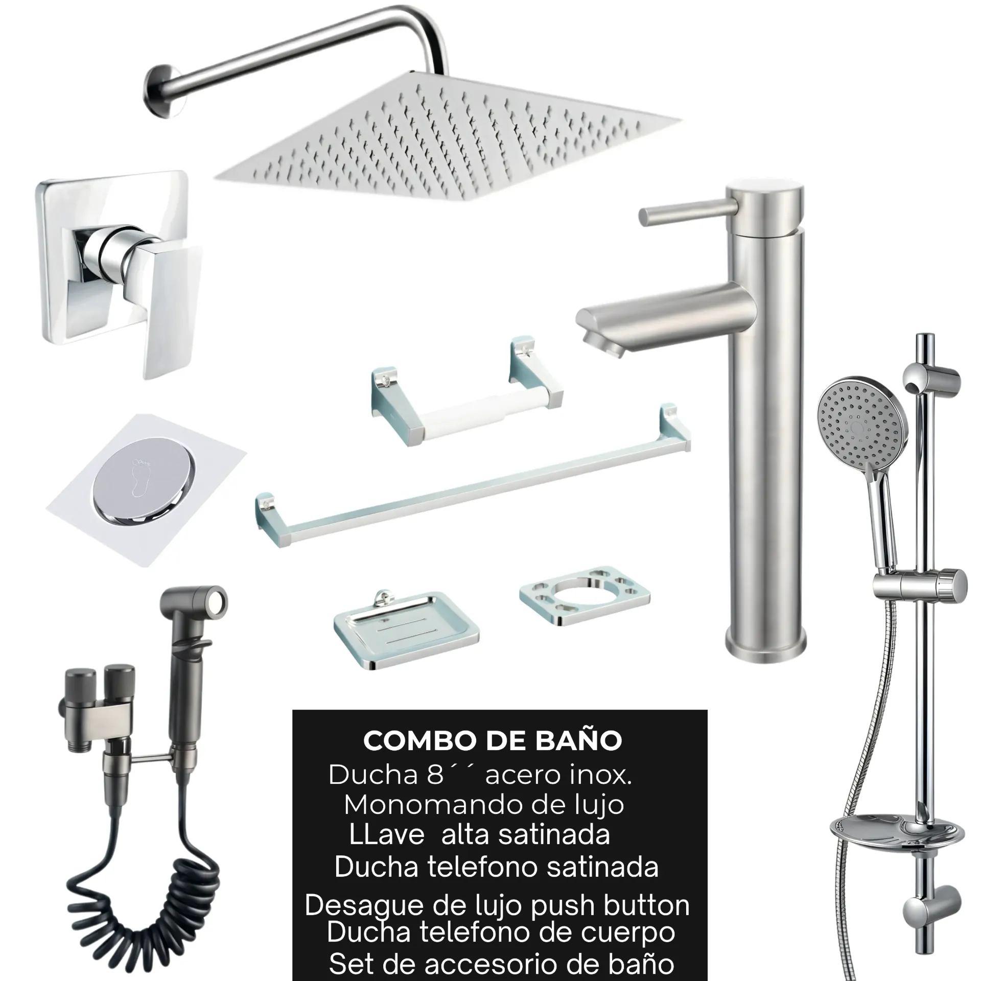 Combo #89 Cromado Satinado