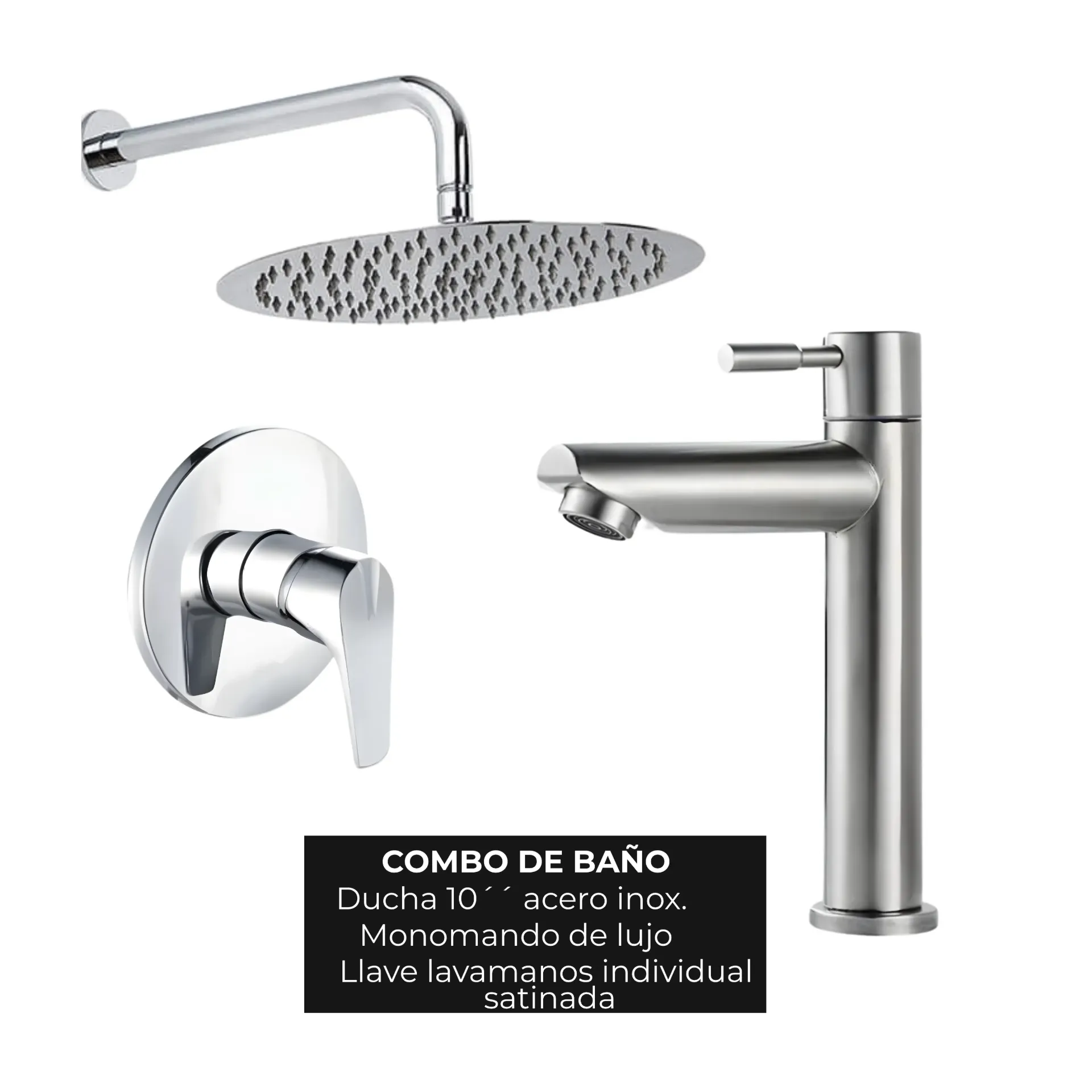 Combo #93 Cromado Satinado