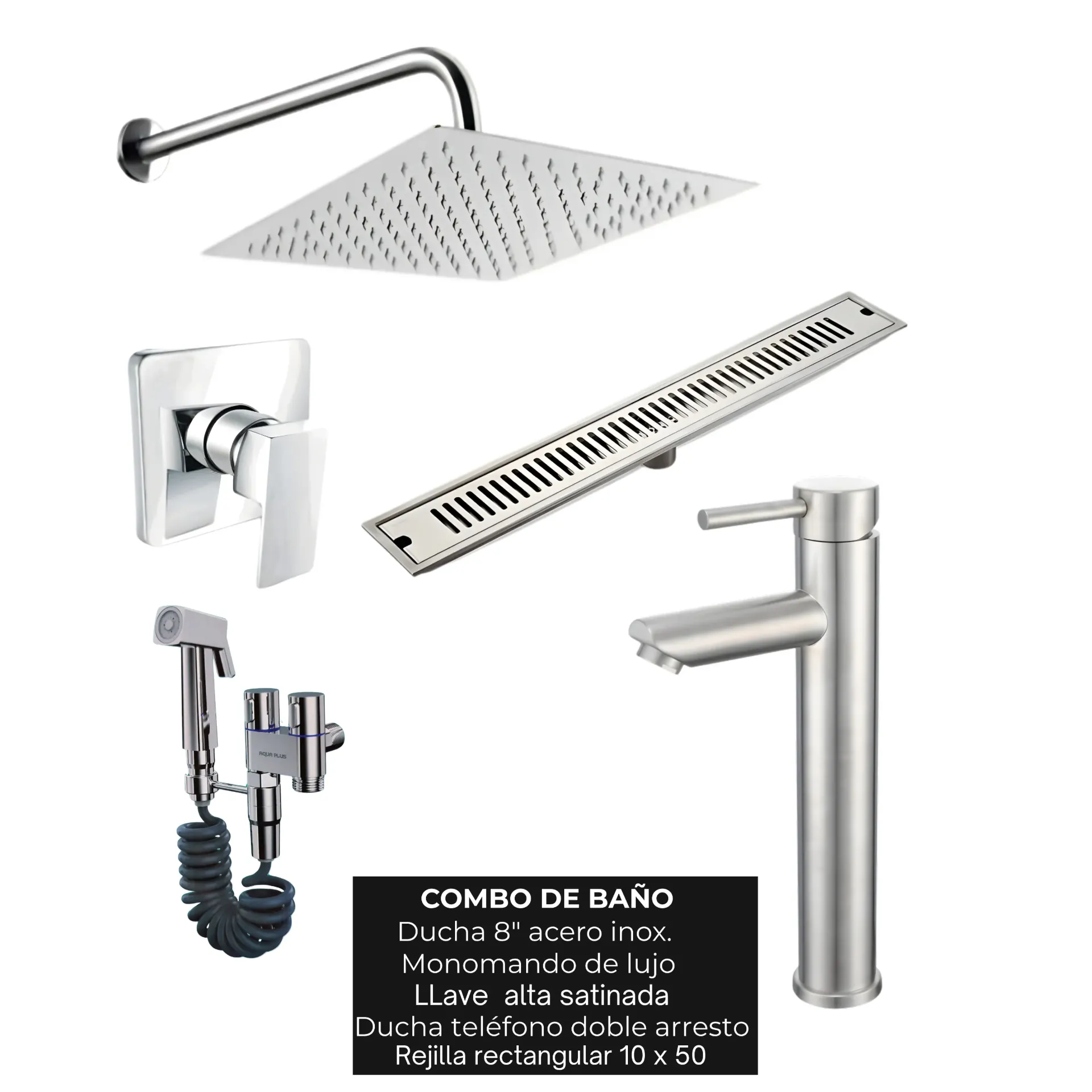 Combo #95 Cromado Satinado