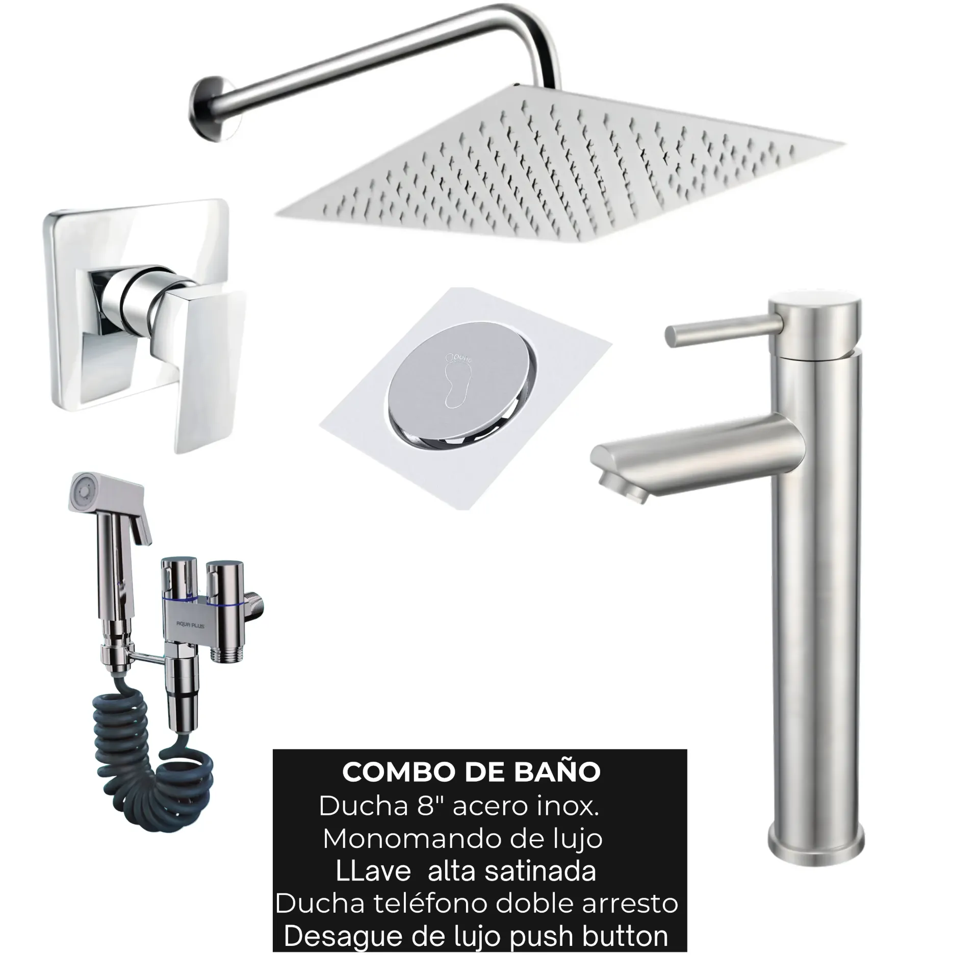 Combo #98 Cromado Satinado