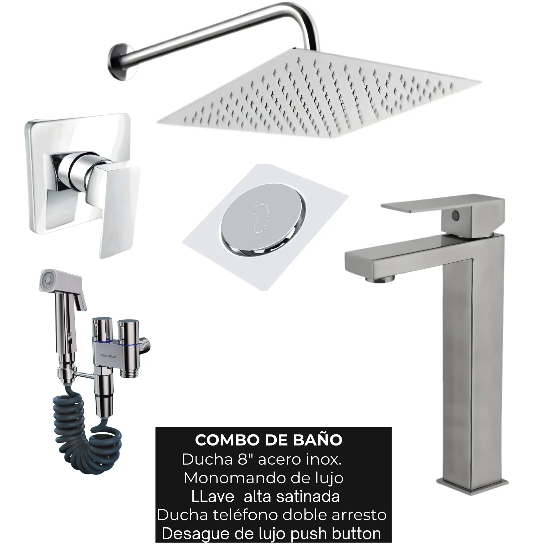 Combo #99 Cromado Satinado