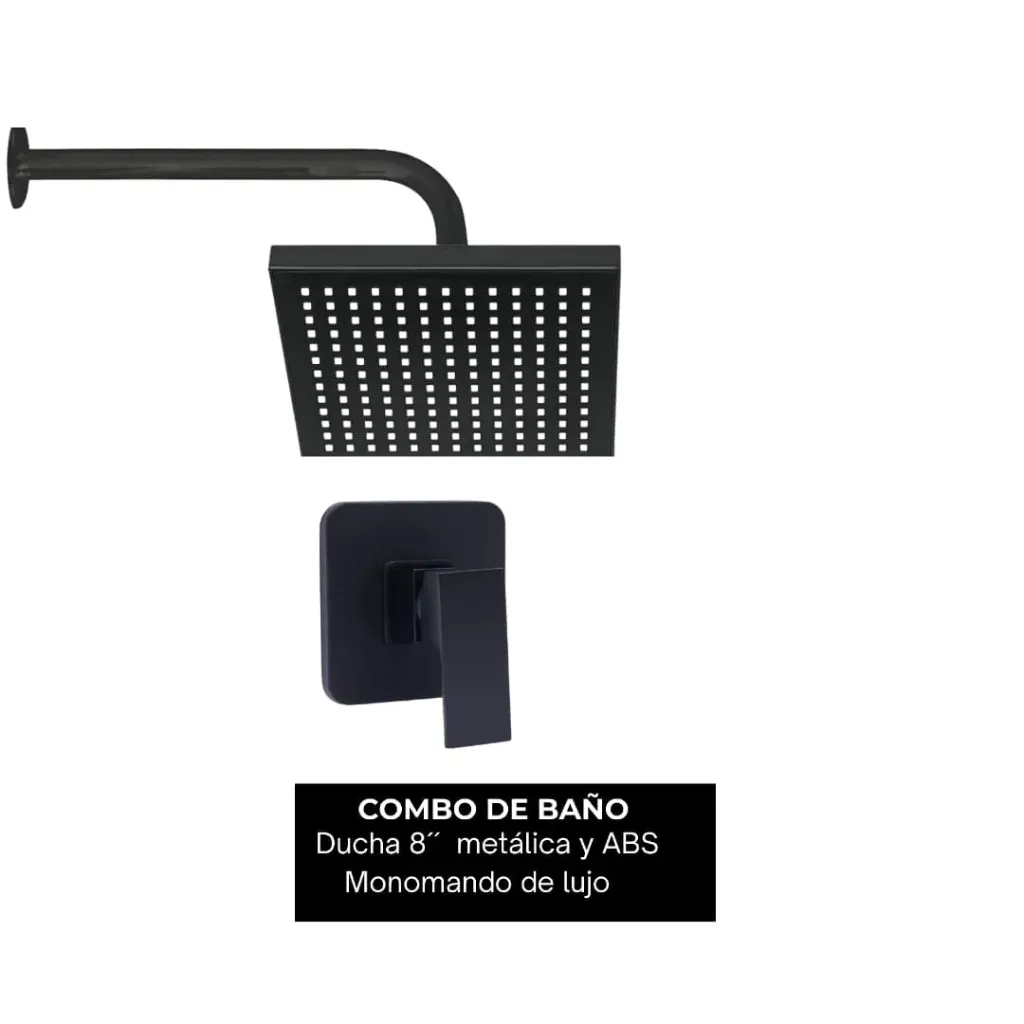 NO DISPONIBLE - PRODUCTO EN TRÁNSITO. Combo #4 Negro mate