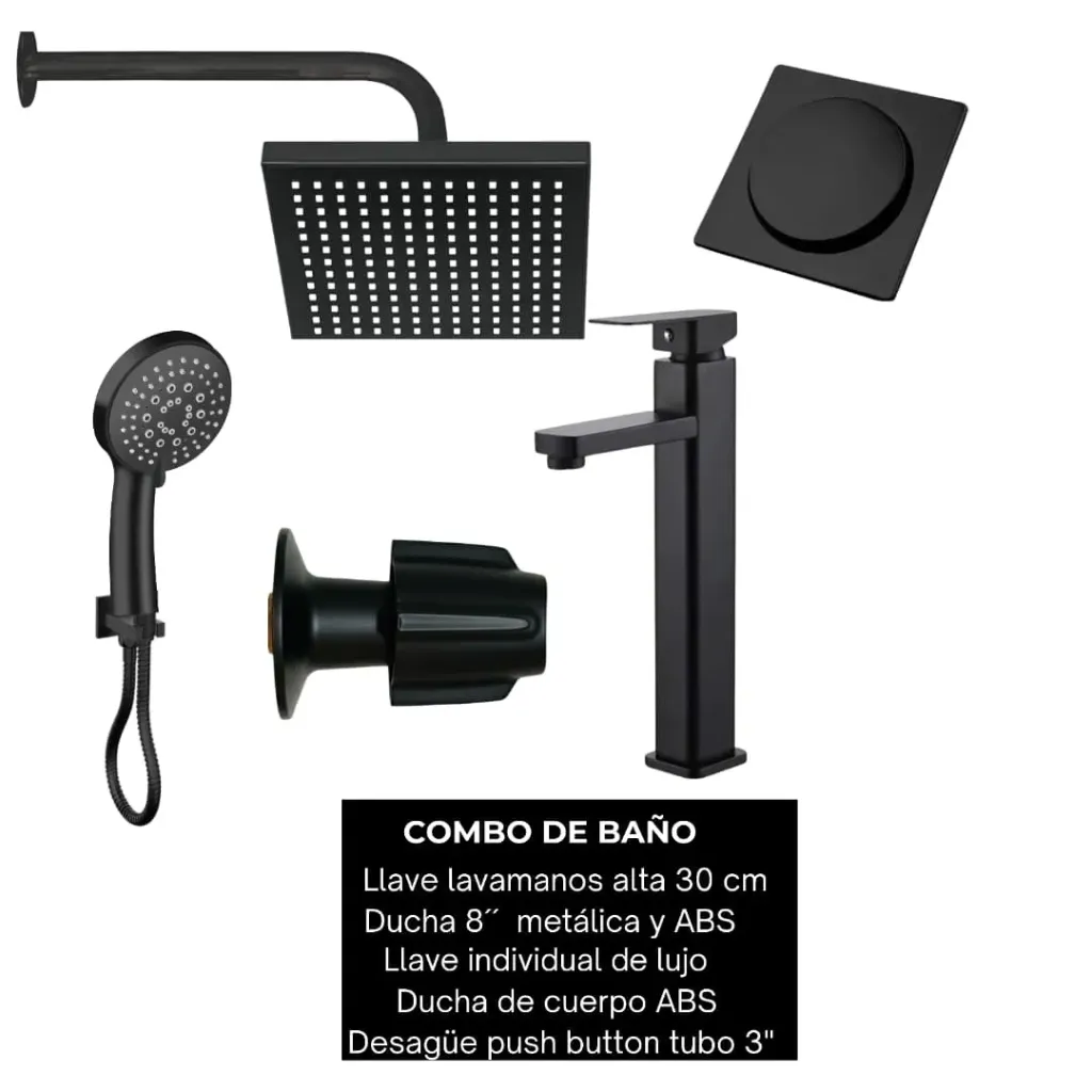 Combo #15 Negro mate