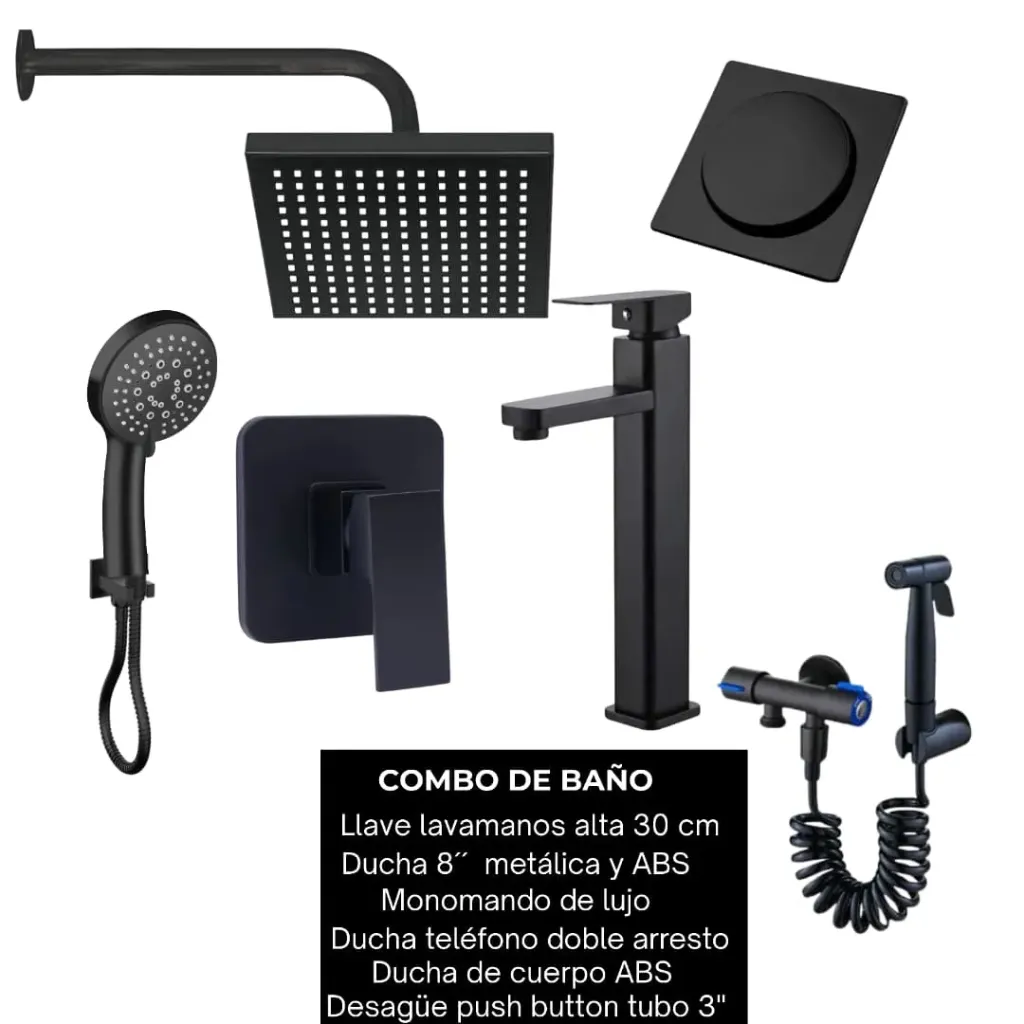 Combo #18 Negro mate