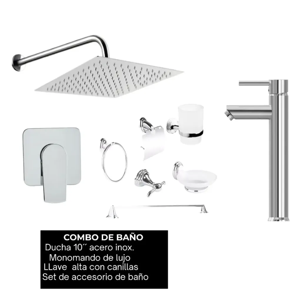 NO DISPONIBLE - PRODUCTO EN TRÁNSITO. Combo #19 Cromado