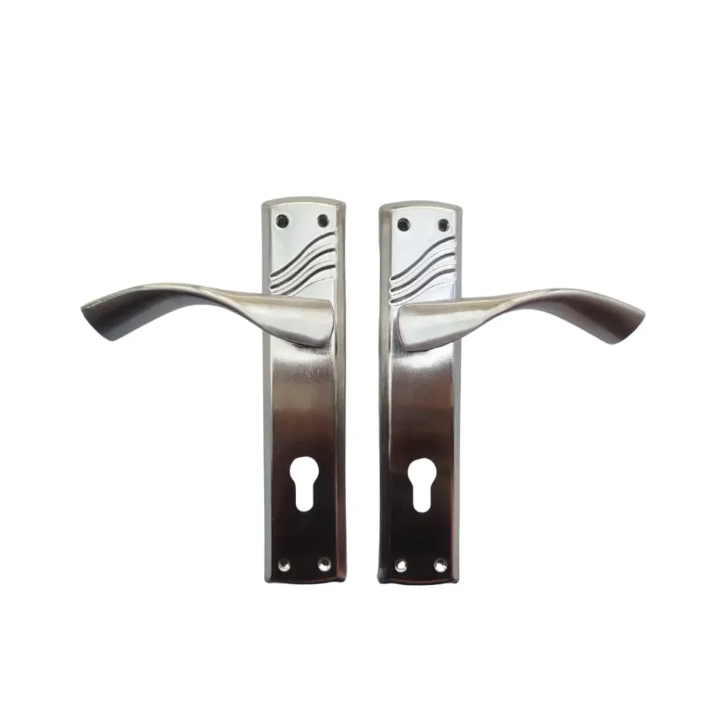 Manilla móvil-móvil cromada de lujo para cerradura de embutir, Q7.